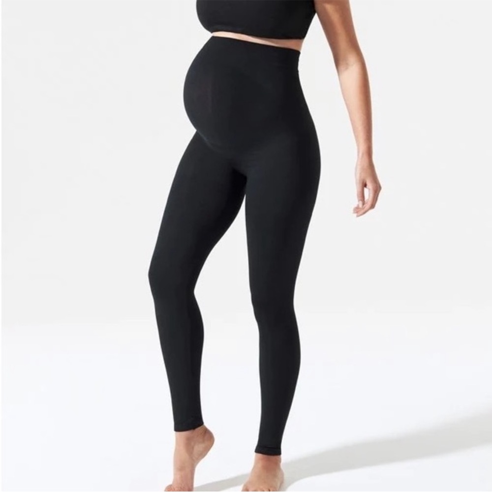 EUC BLANQI Maternity Belly Support Leggings sz L